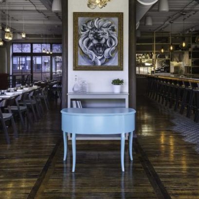 Reclaimed Factory Maple Boston Restaurant Flooring