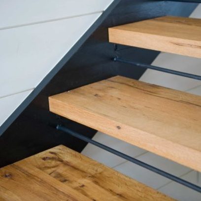 Reclaimed Oak Stair Treads ~ Maine Private Residence