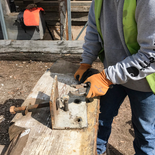 Removing Metal From Salvaged Lumber