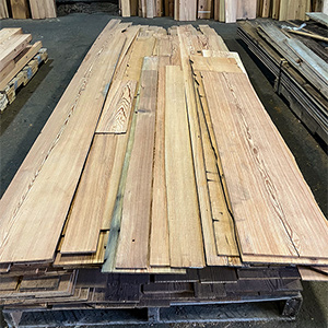 Reclaimed Heart Pine Quarter Inch Lumber