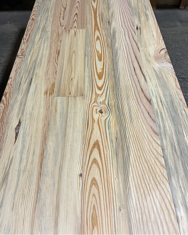 Reclaimed Rustic Heart Pine Flooring with Mineral Staining Reclaimed Rustic Heart Pine Flooring with Mineral Staining