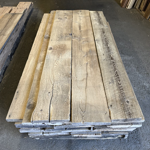 Wire-Brushed Reclaimed Hemlock Decking