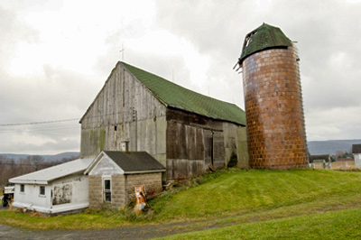 Barn With Silo