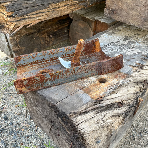 Metal in Salvaged Lumber