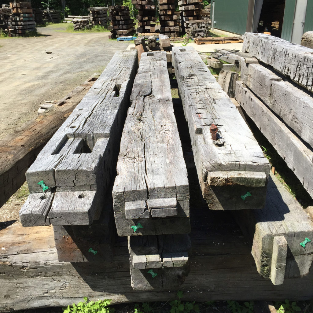 Longleaf Lumber - Hand-Hewn Oak Beams