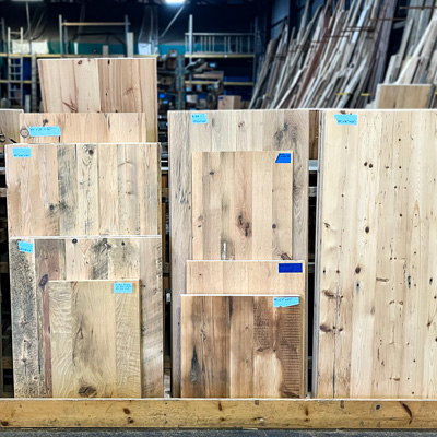 Unfinished Reclaimed Wood Tops